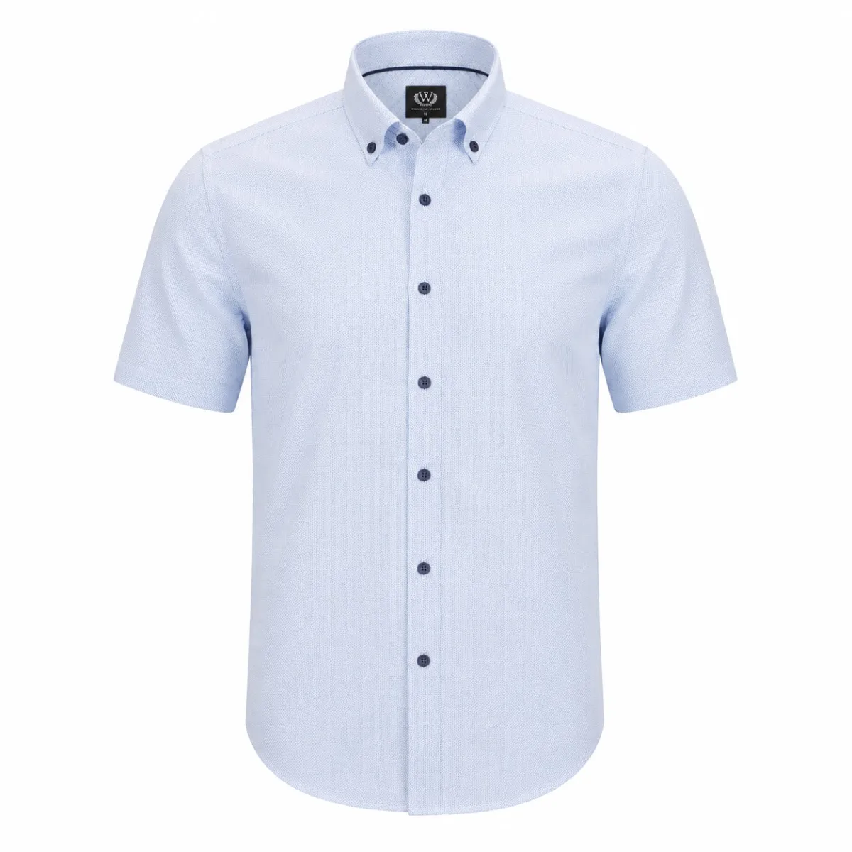 William Tailor SS Circle Print Shirt Blu