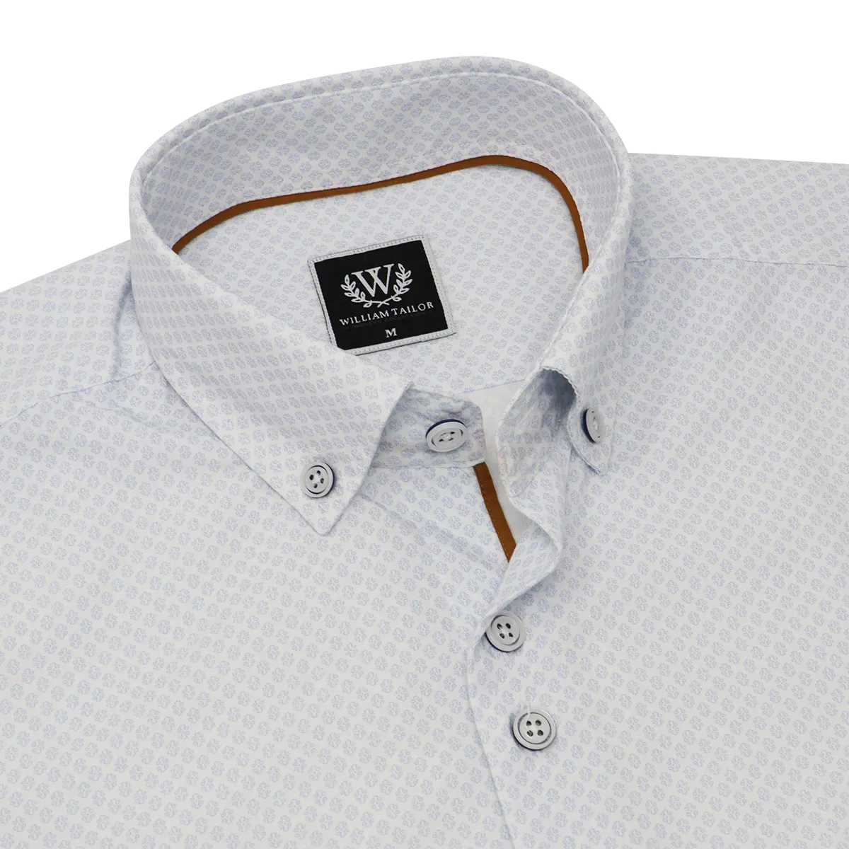 William Tailor Herritage Print Shirt Blu
