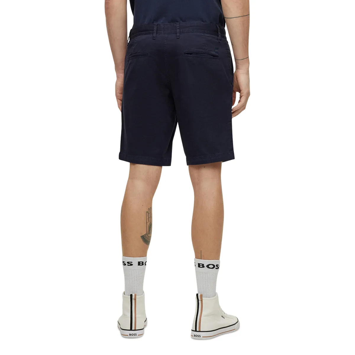 Boss Schino Slim Chino Shorts Dark Blue