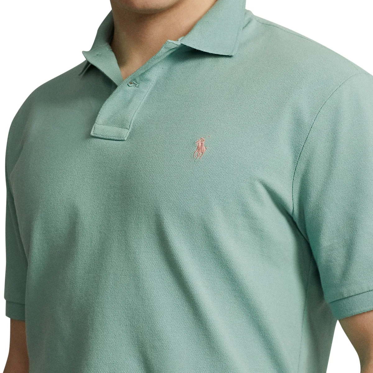 Ralph Lauren SS Mesh Polo Blue Green