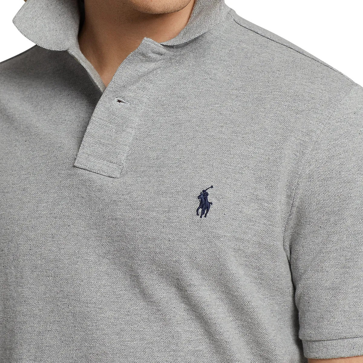 Ralph Lauren Slim Fit Polo Shirt Grey