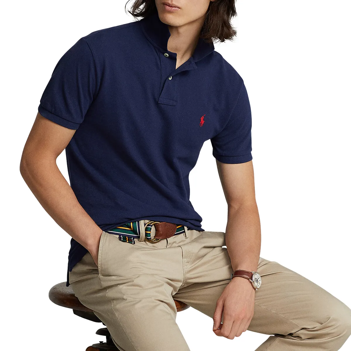 Ralph Lauren Mesh SS Polo Navy