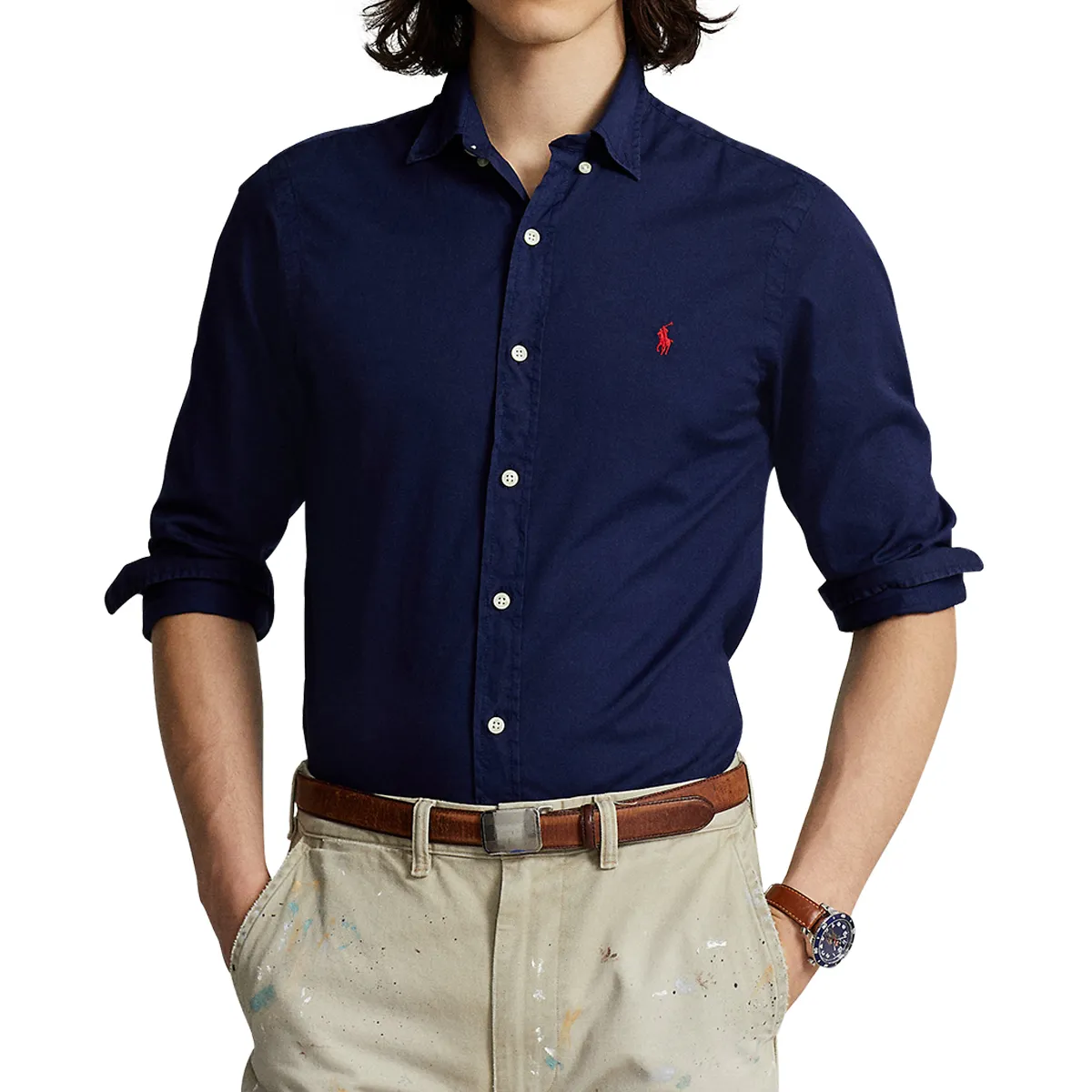 Ralph Lauren LS Sport Shirt Navy