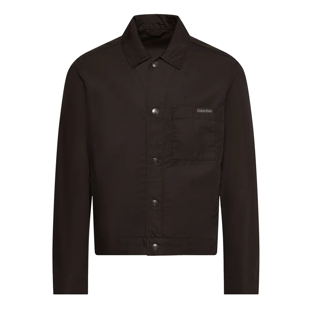 Calvin Klein Jeans Ripstop Overshirt Black - ub1