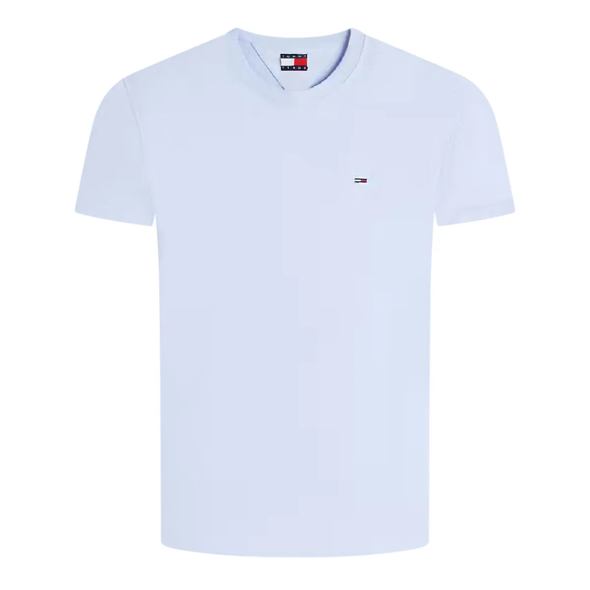 Tommy Jeans SS Reg S Flag T-Shirt Moonlight Iris - C5R