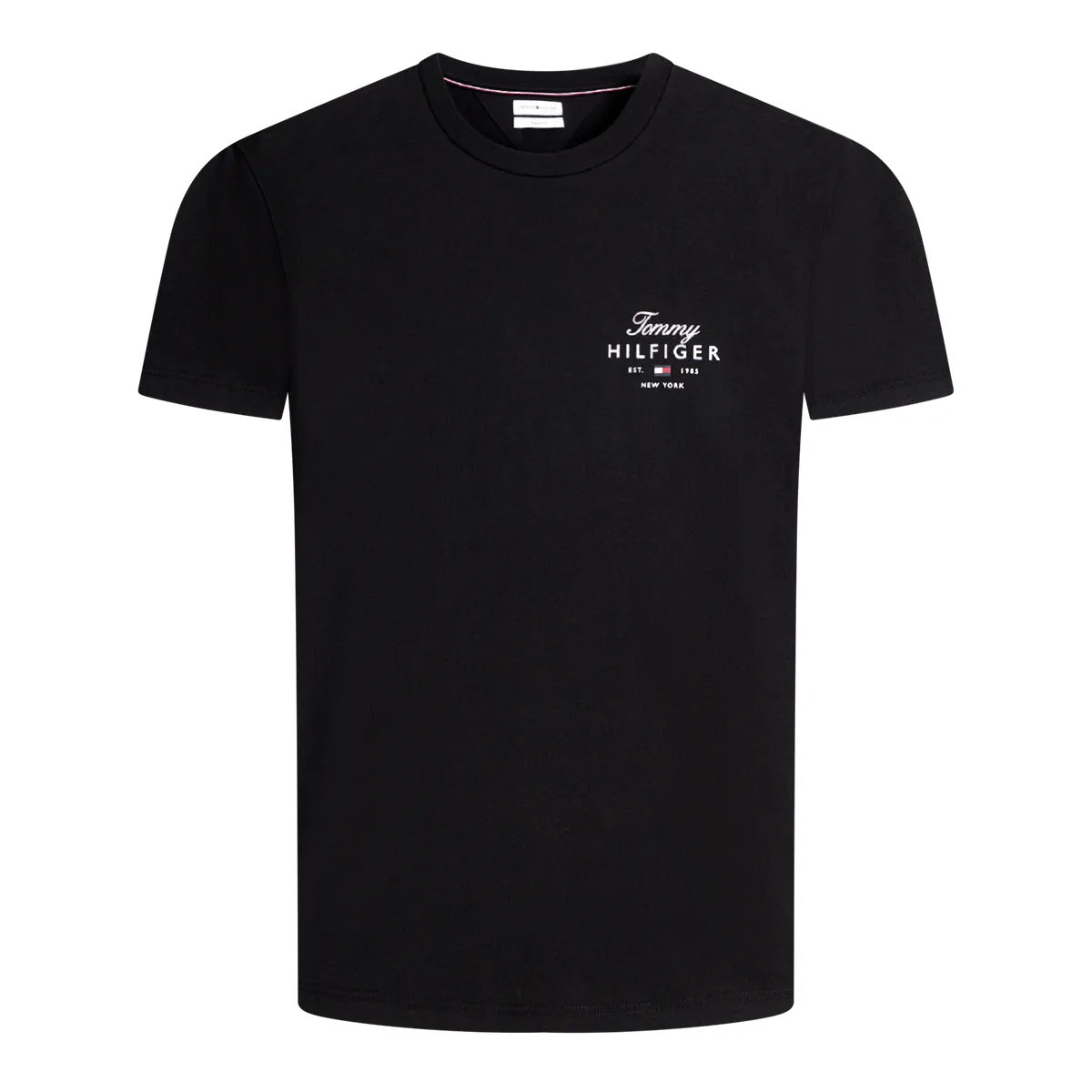 Tommy Hilfiger SS Reg Black Script Stack T-Shirt - BDS