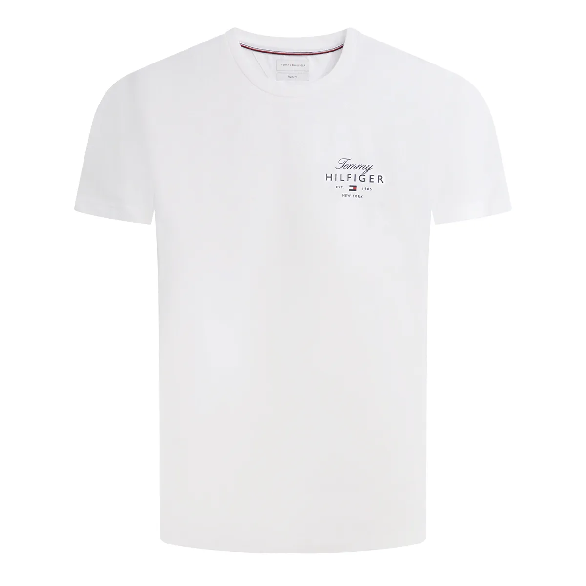 Tommy Hilfiger SS Script Stack T-Shirt White - YBR