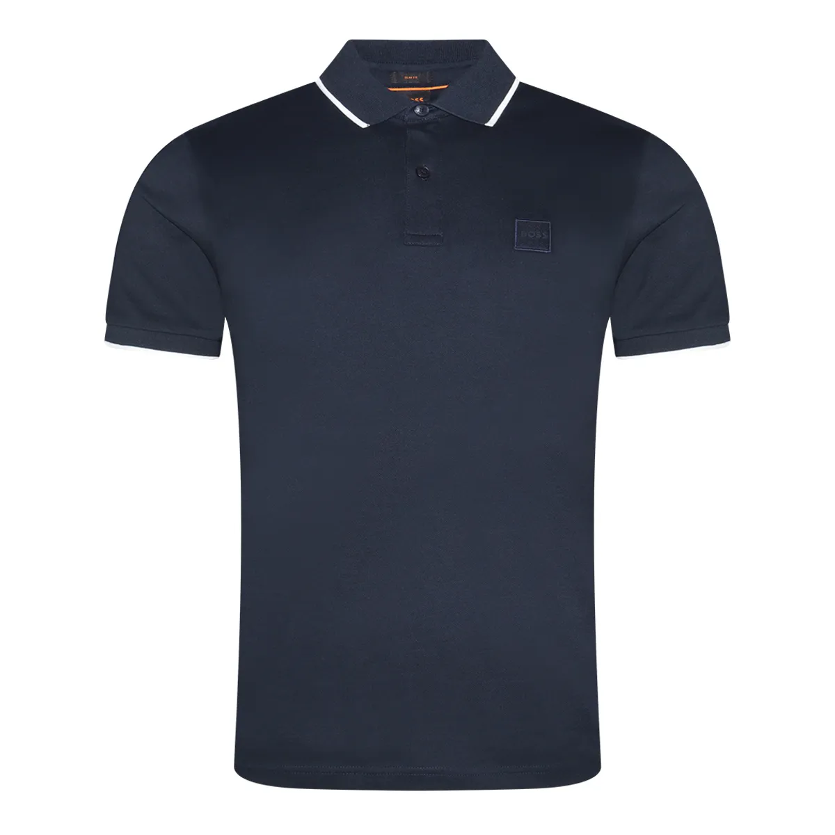 Boss Passertip Tipped Polo Shirt Dark Blue