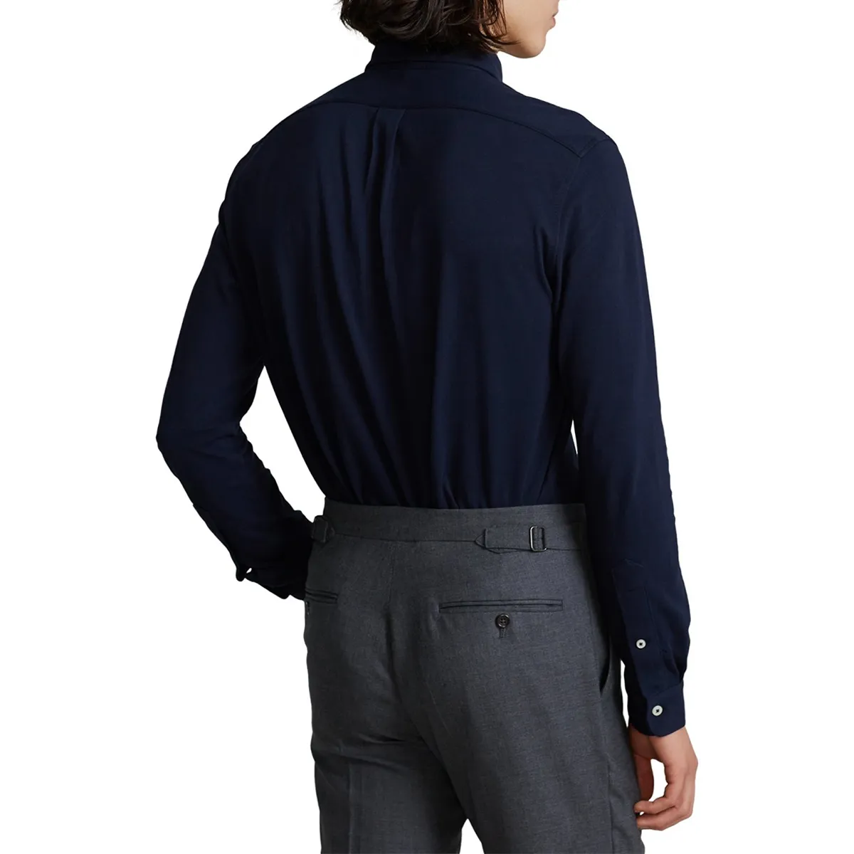 Ralph Lauren LS Knit Shirt Aviatar Navy