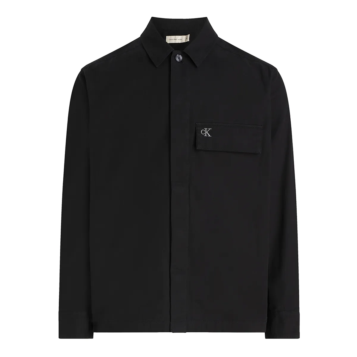 Calvin Klein Clean Cotton Overshirt Ck Black