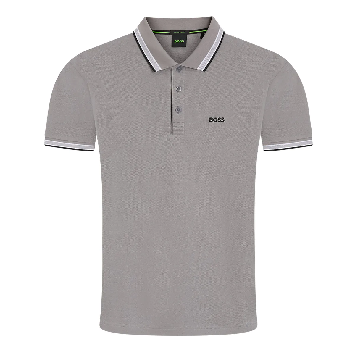 Boss Paddy Polo Shirt Open Grey 068