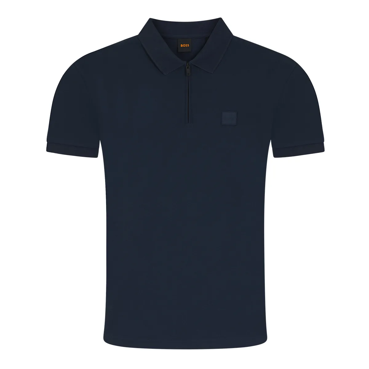 Boss Passerzip Polo Shirt Open Blue 464