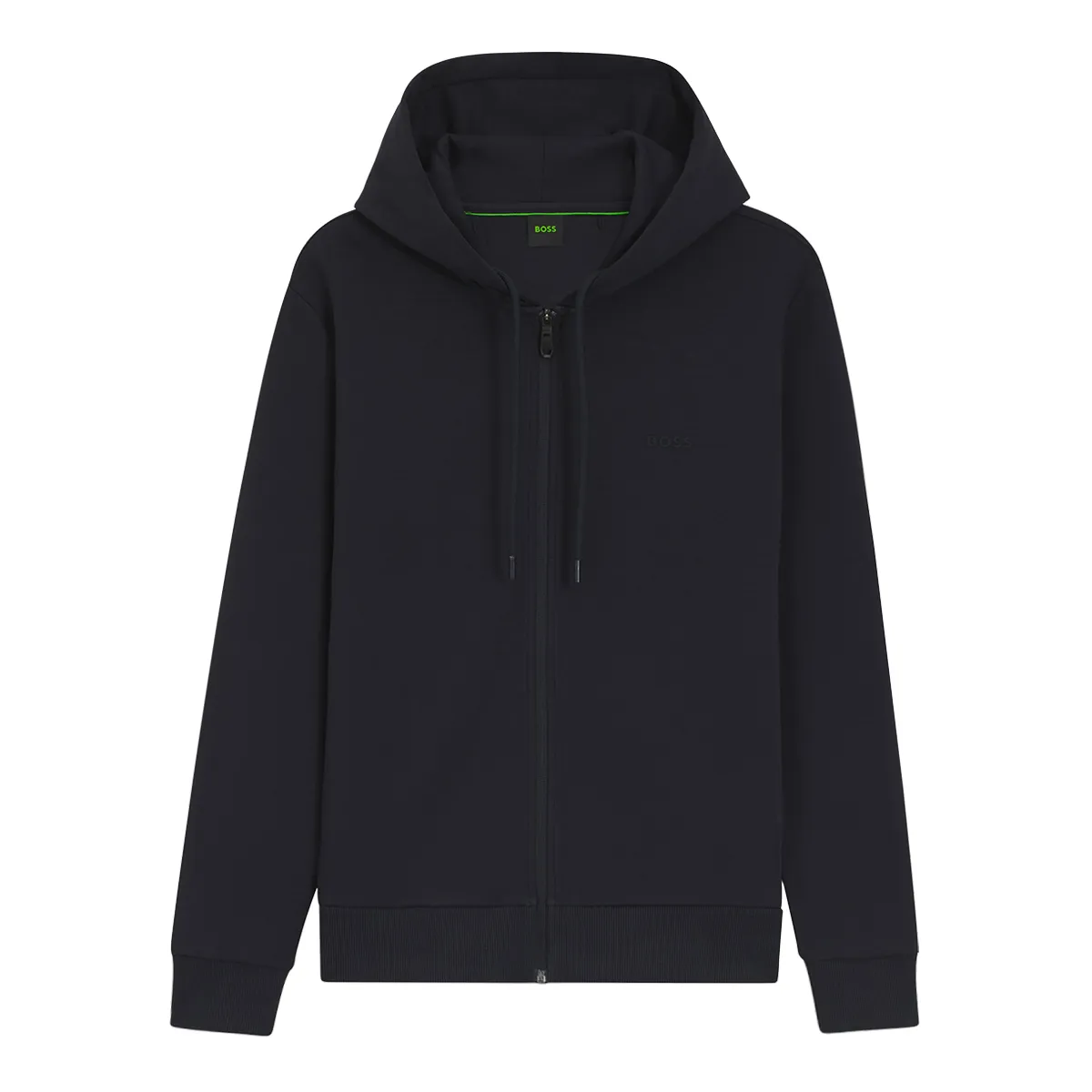 Boss Saggy Hooded Full Zip Dark Blue
