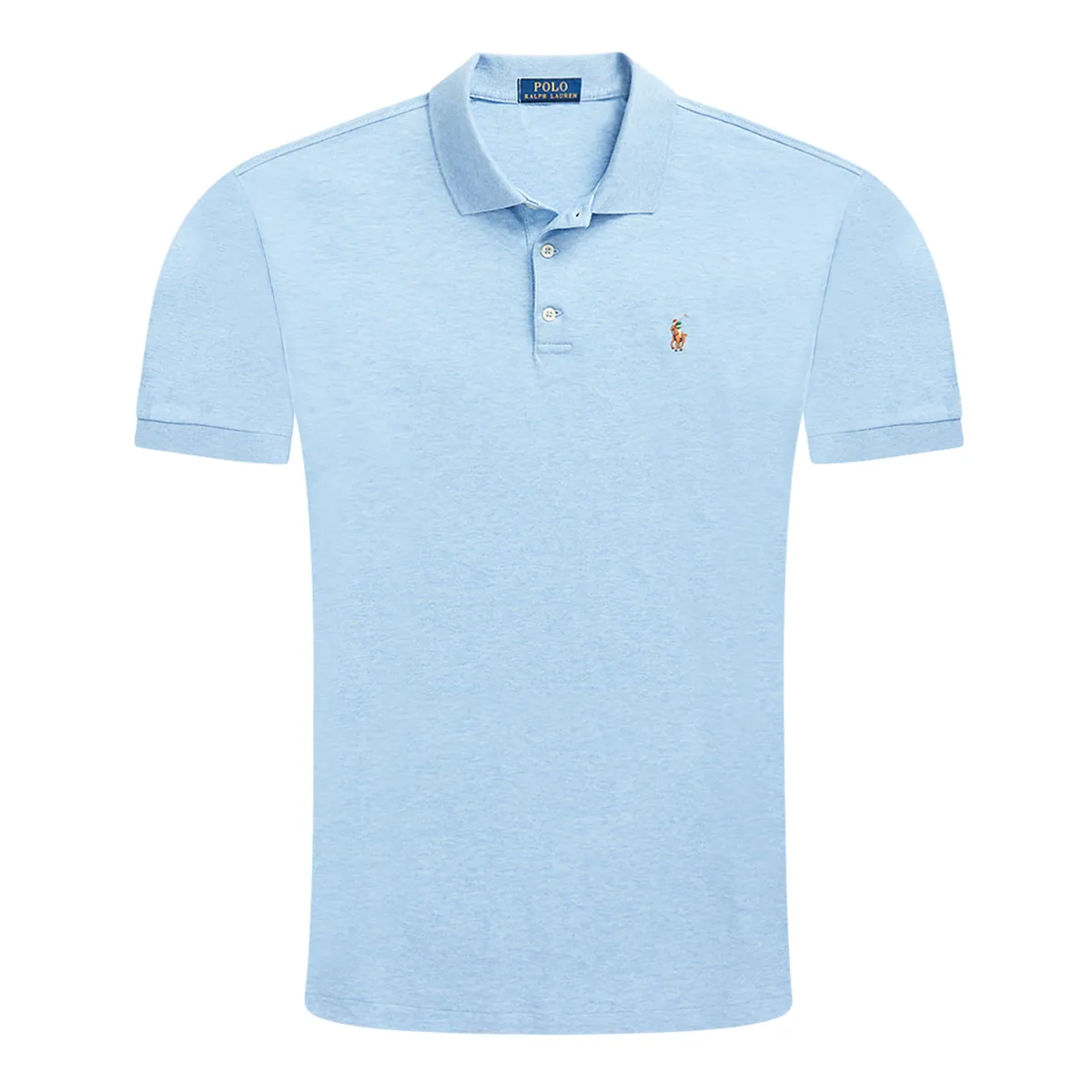 Ralph Lauren SS Polo Shirt Blue Heather 084