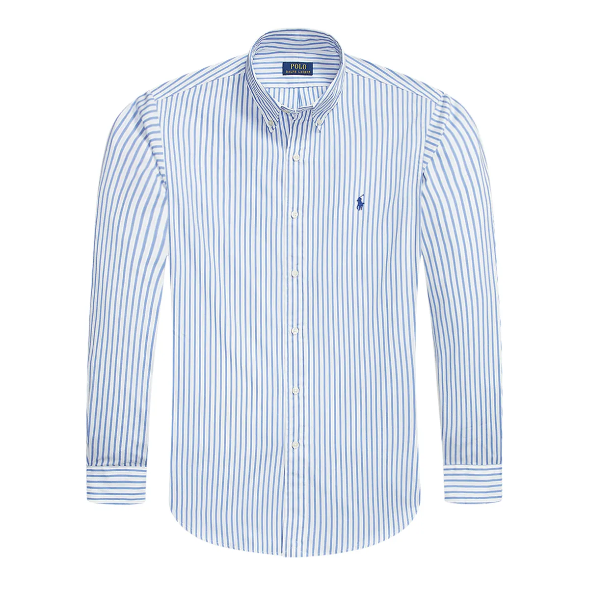 Ralph Lauren LS Woven Stripe Shirt White 001