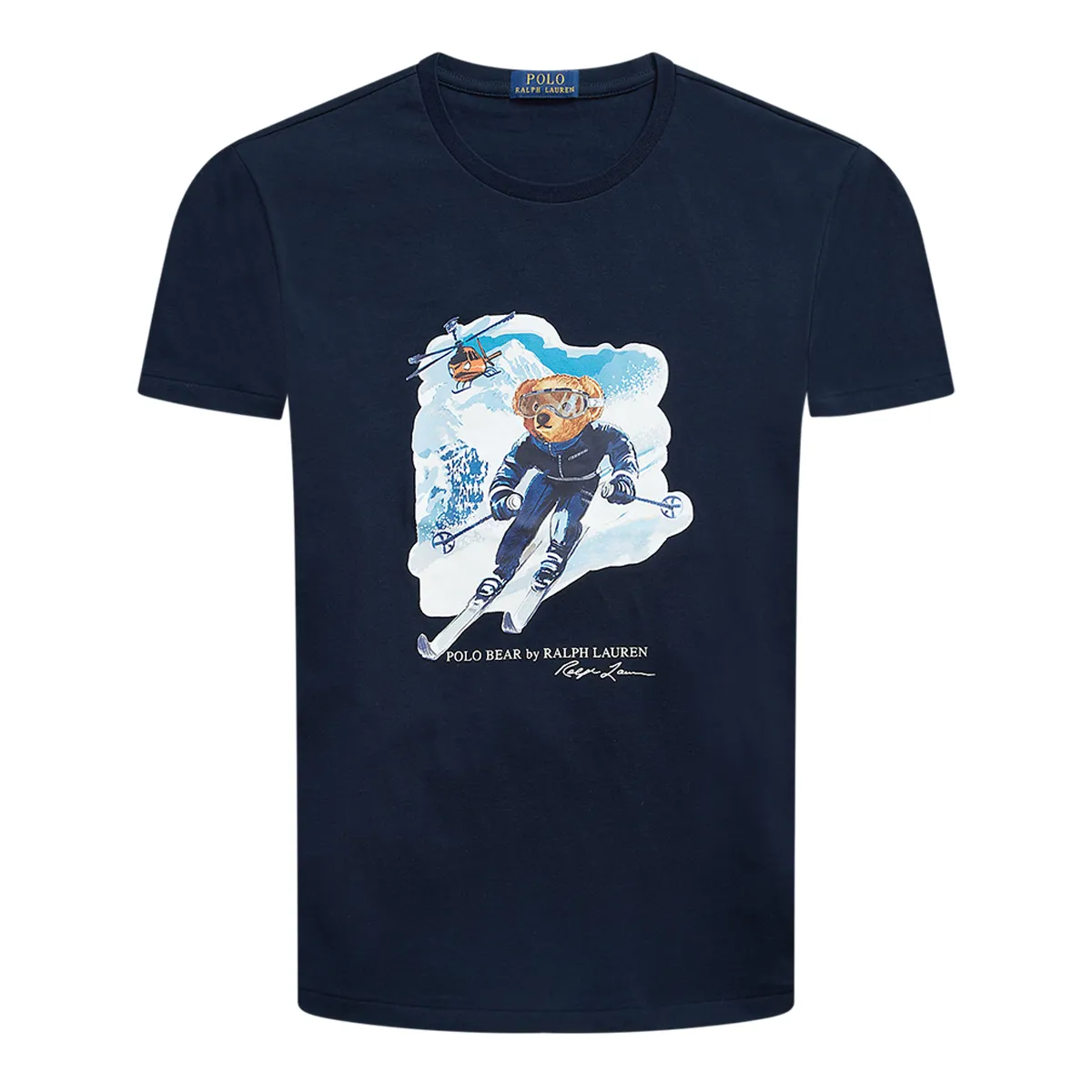 Ralph Lauren Teddy Bear Logo T-Shirt Blue 002