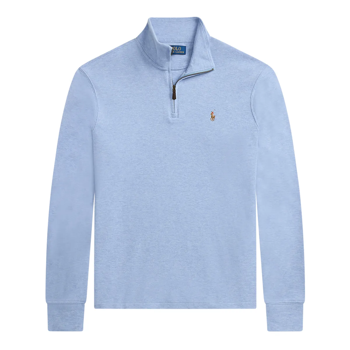 Ralph Lauren Knit Half Zip Sweatshirt Blue 001