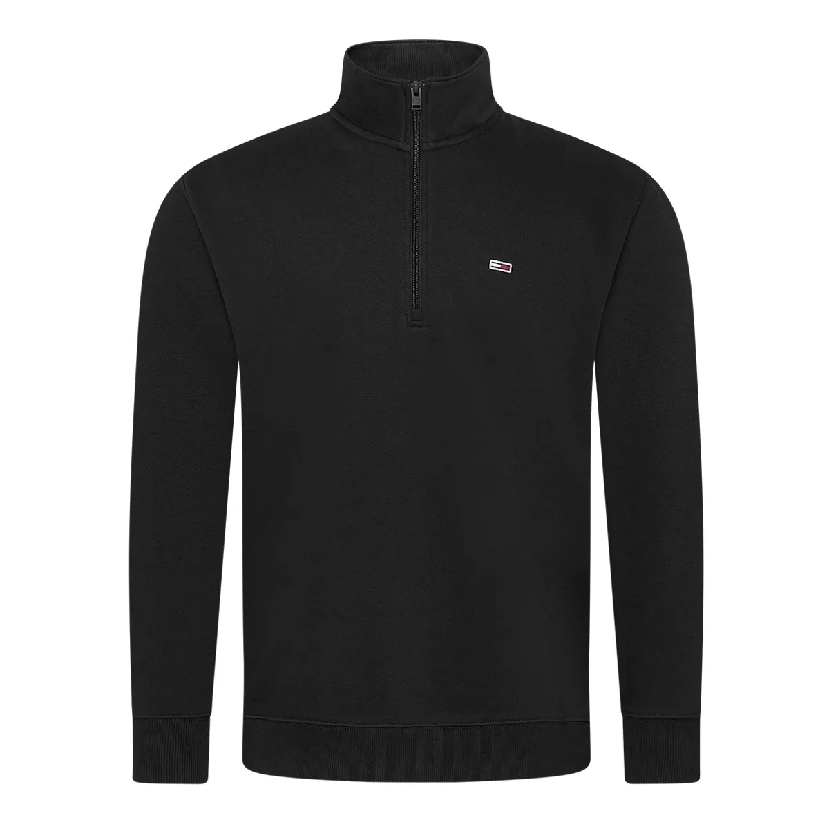 Tommy Jeans Reg Fleece 1/4 Zip Black BDS