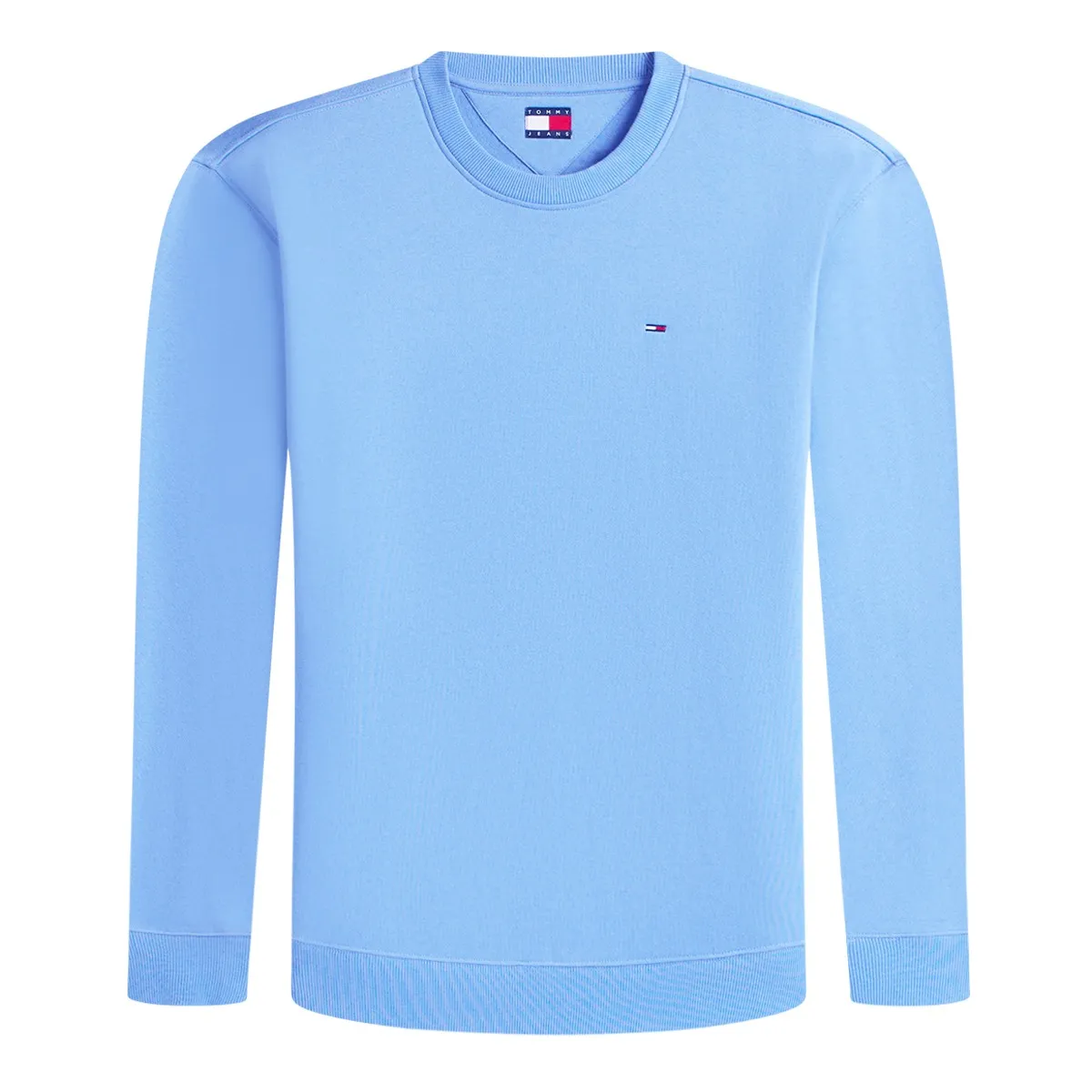 Tommy Jeans Reg S Flag Crew Neck Light Blue