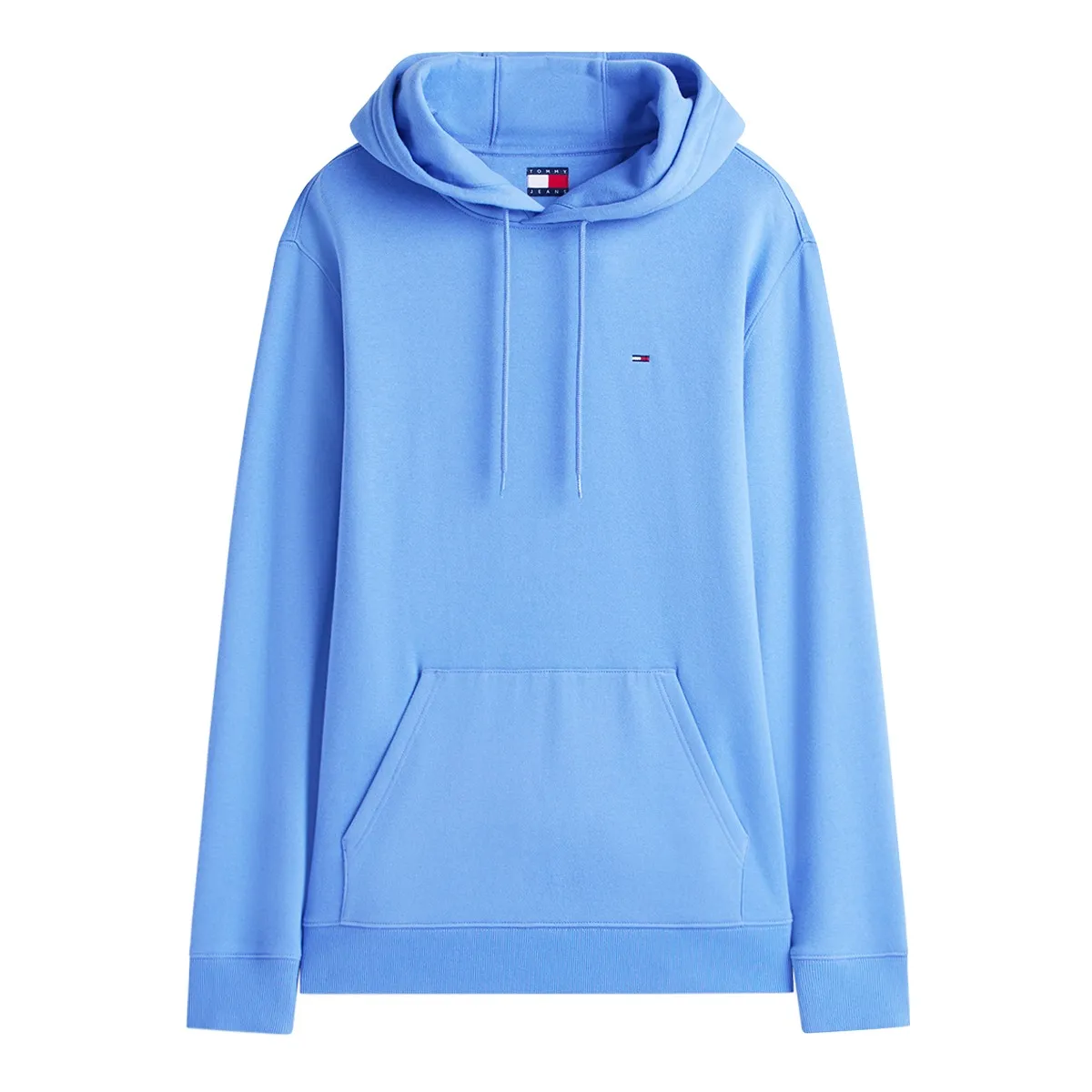 Tommy Jeans Reg S Flag Hoodie Light Blue