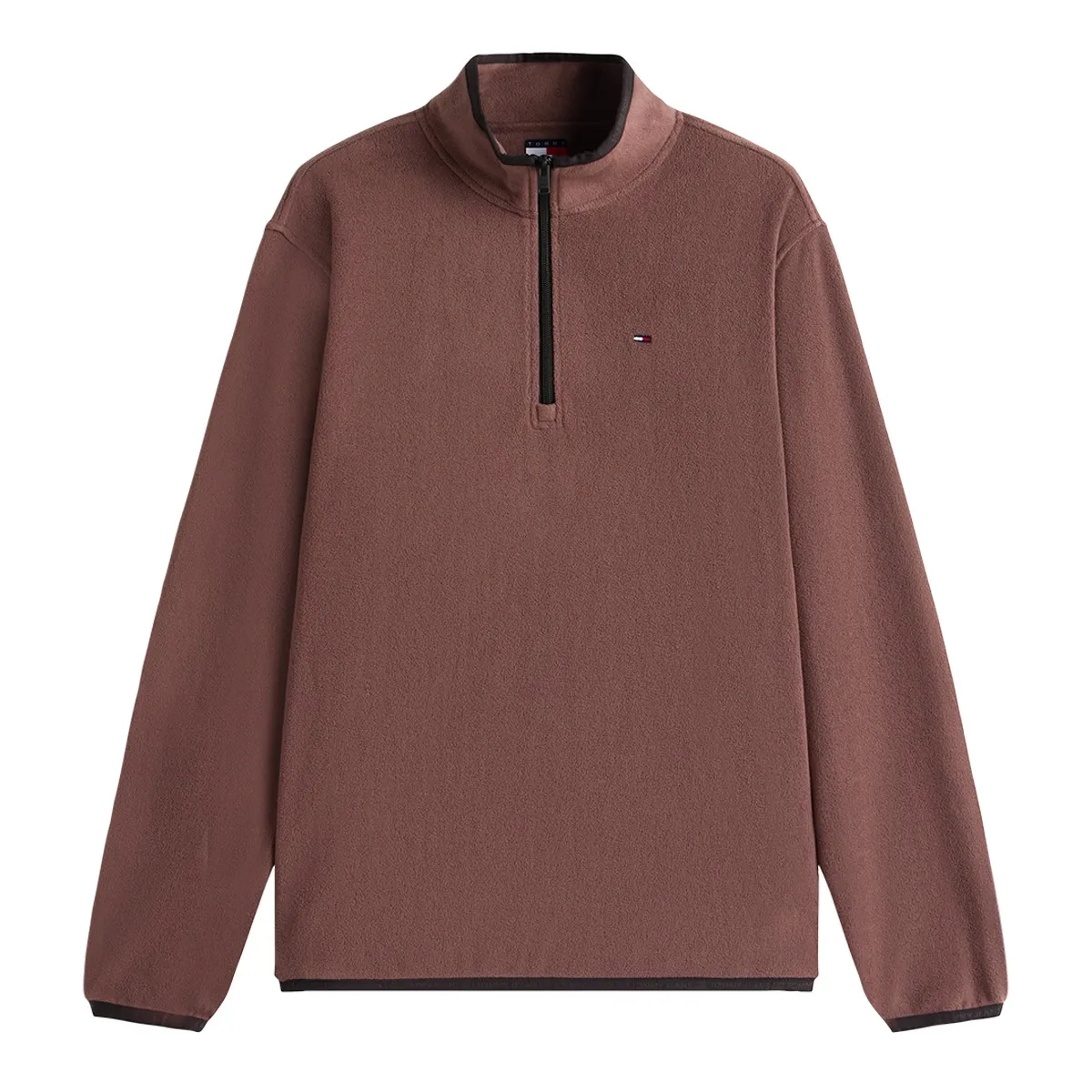 Tommy Jeans Reg S Polar Half Zip Black Walnut