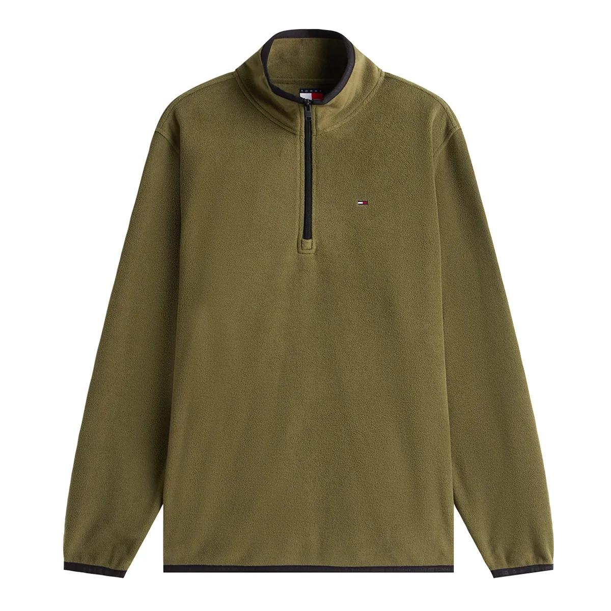 Tommy Jeans Reg S Flag Polar HZ Dark Green