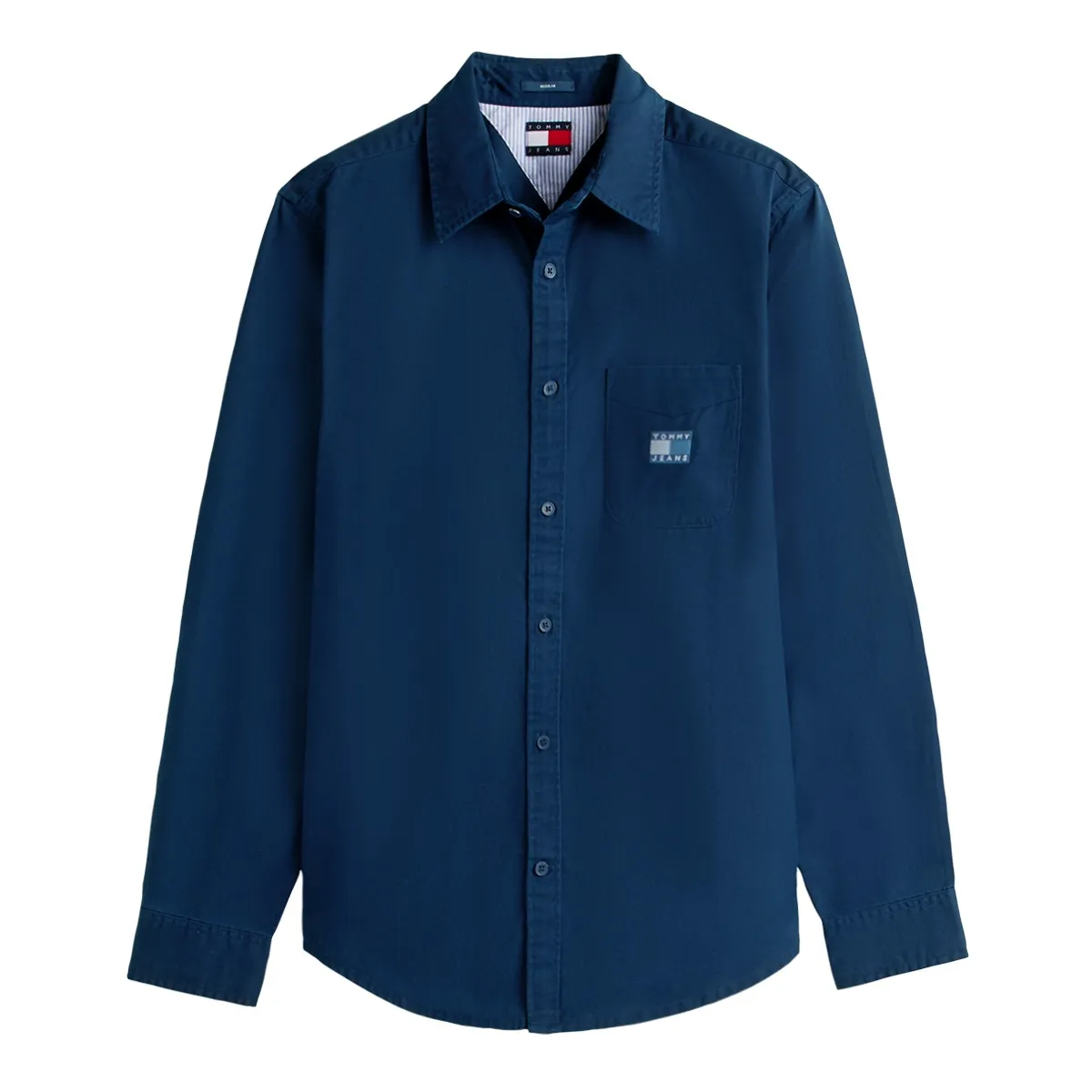 Tommy Jeans Reg Washed Twill Shirt Dark Navy