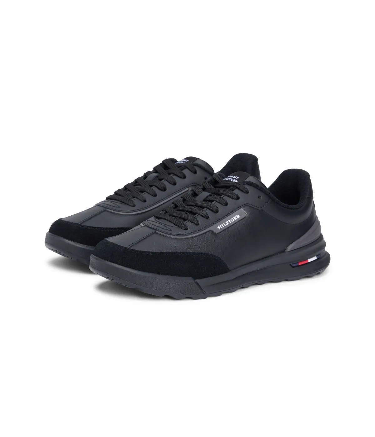 Tommy Hilfiger Retro Leather Runner Black