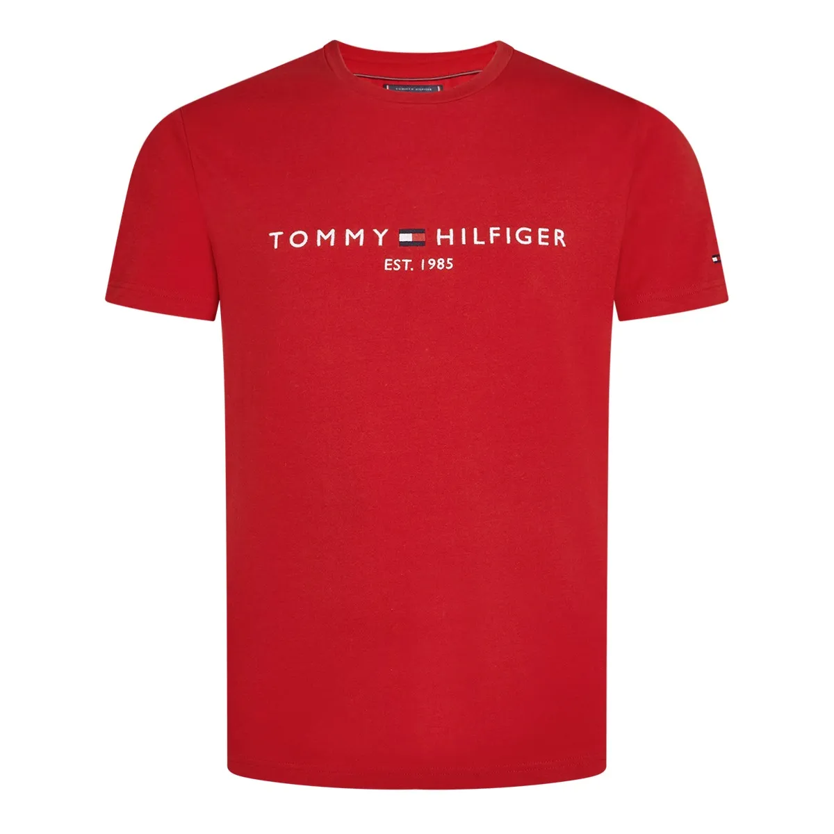 Tommy Hilfiger Logo T-Shirt Medium Red