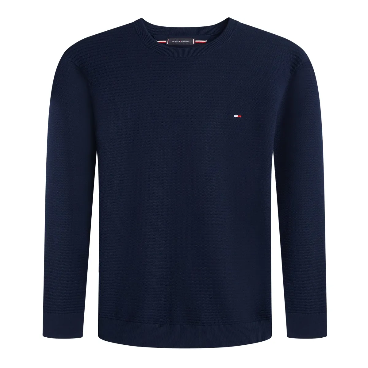 Tommy Hilfiger Structure Crew Neck Dark Navy