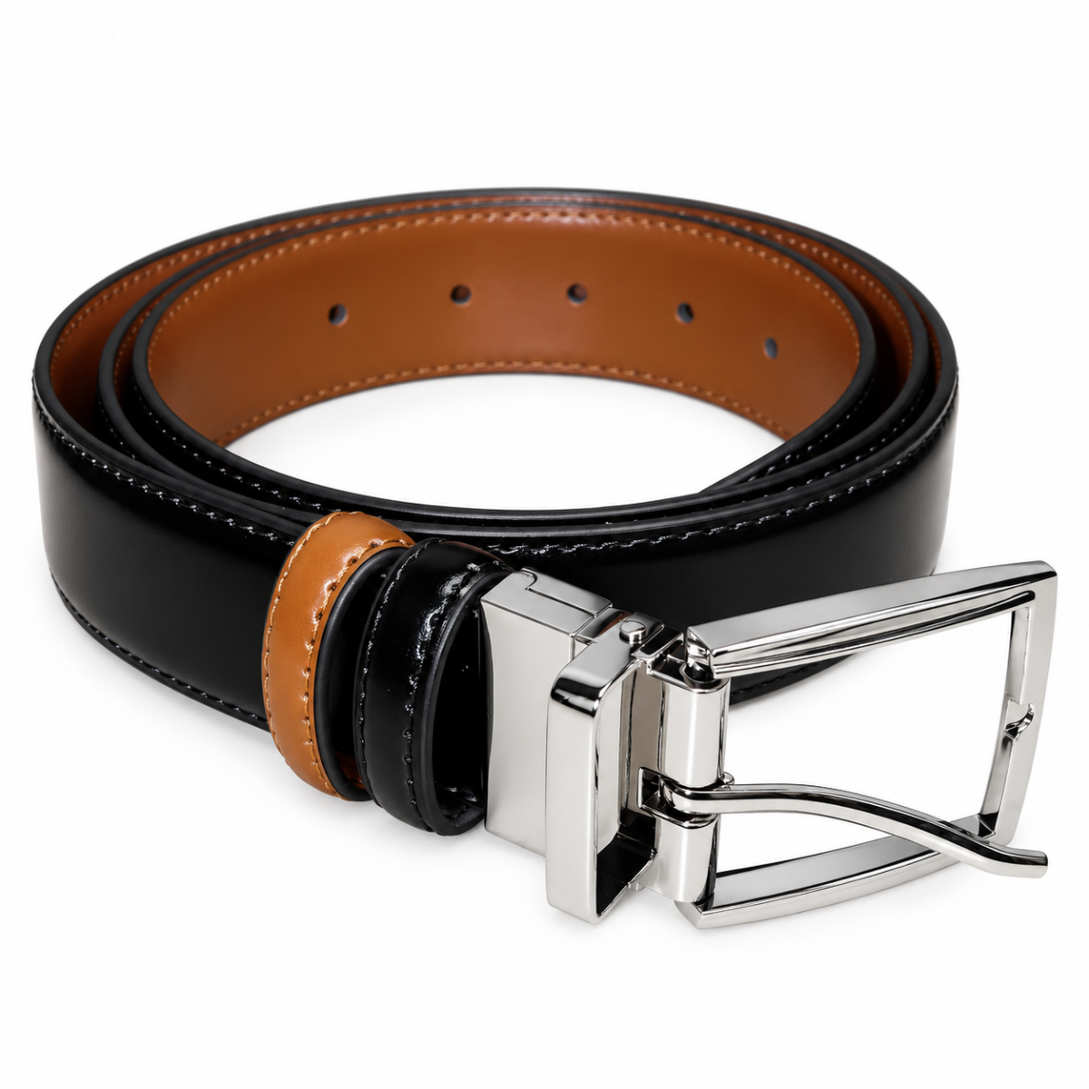 6th Sense Reversible Belt Black Tan