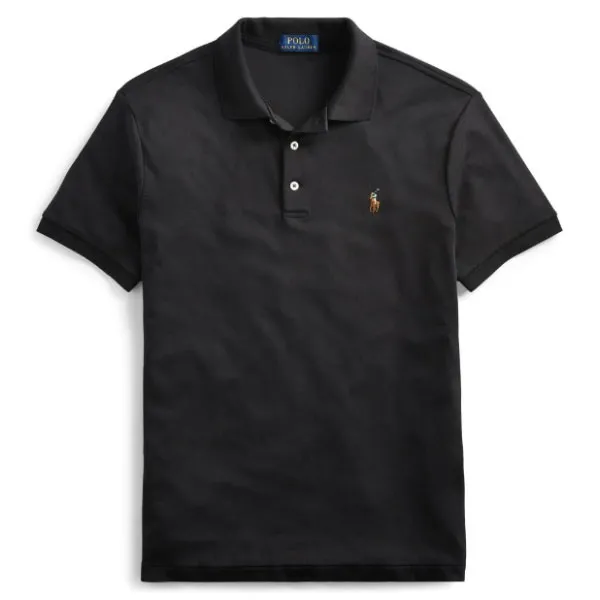 Ralph Lauren Pima Polo Shirt Black