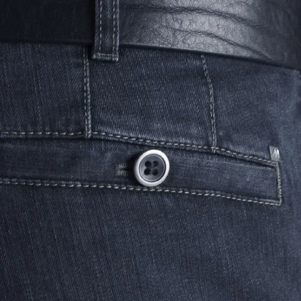 Meyer Roma Regular Fit Chino In Denim