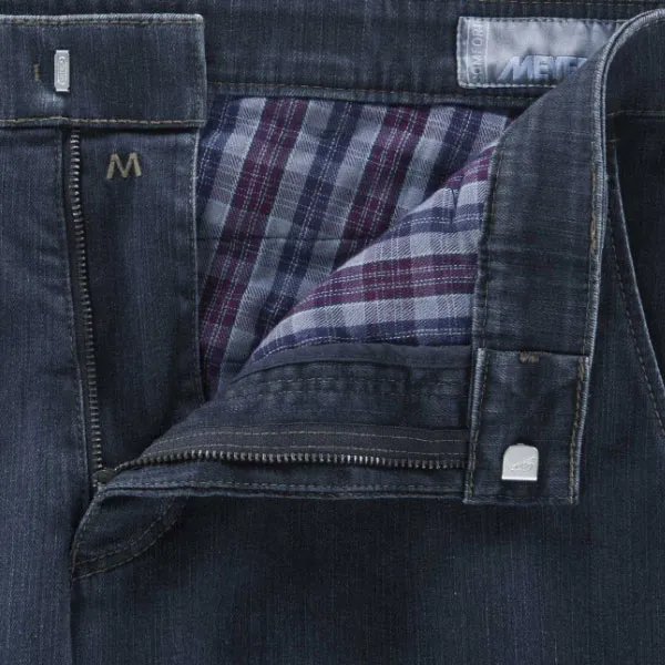Meyer Roma Regular Fit Chino In Denim