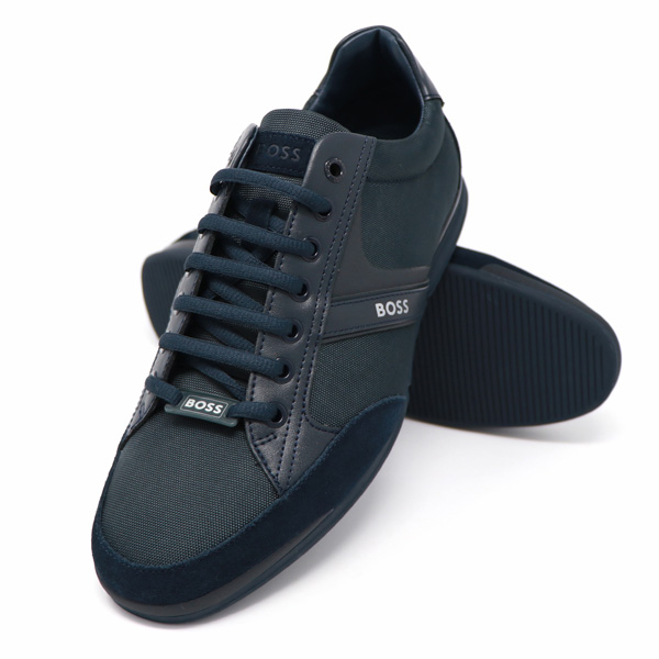 Boss Saturn Trainers Dark Blue Ejmenswear Store
