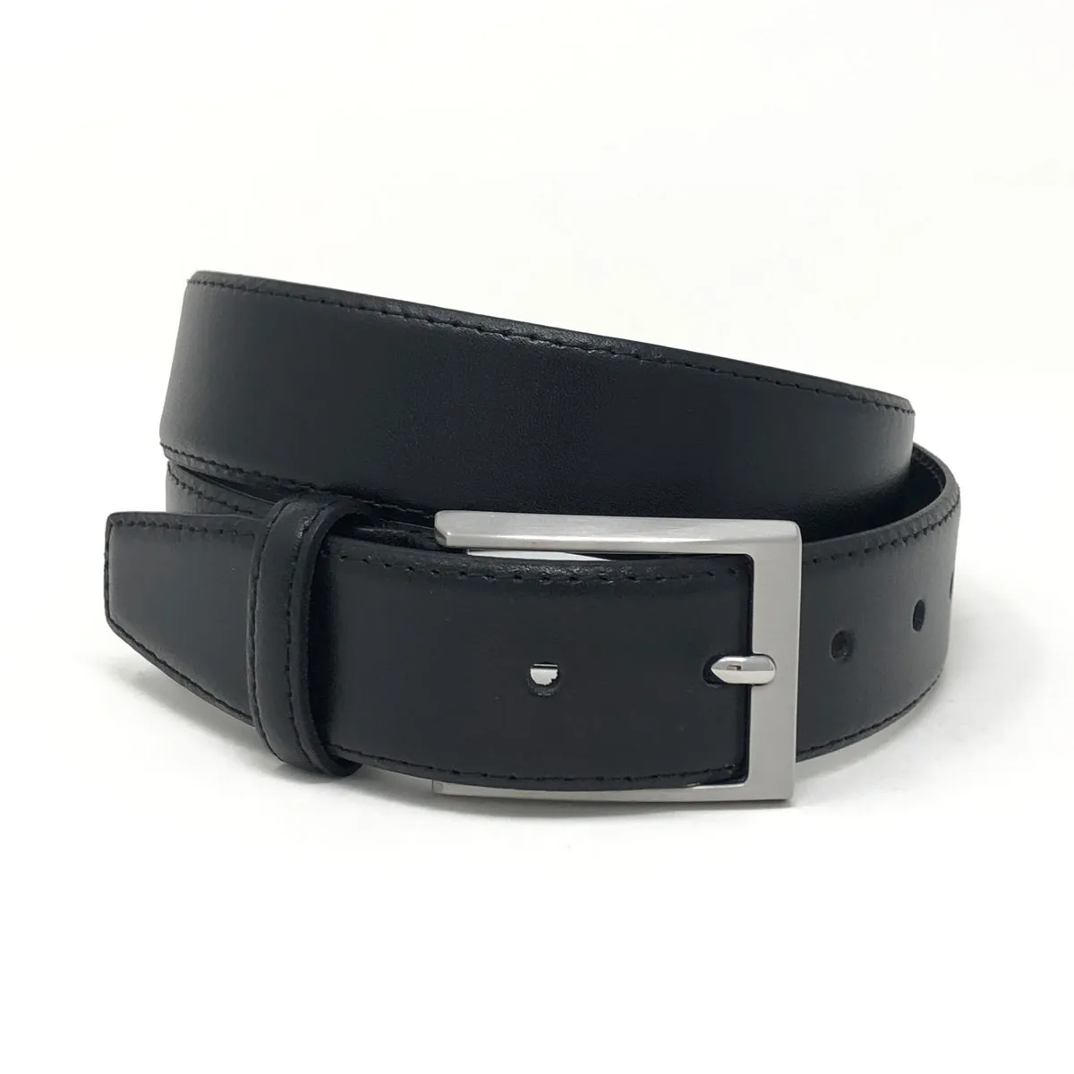 Lindenmann Leather Belt in Black