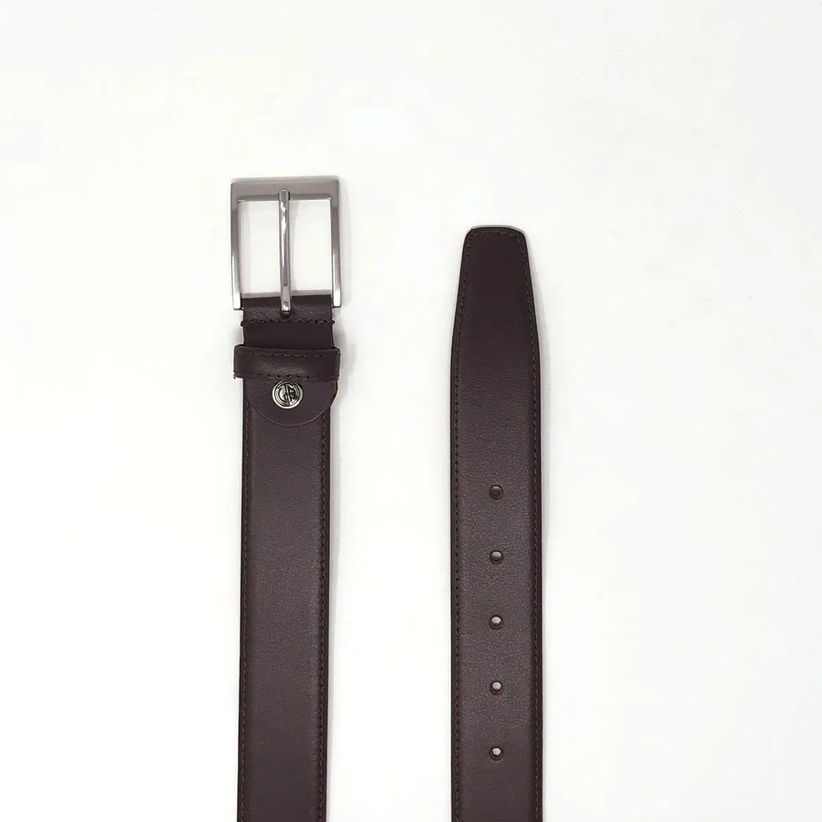 Lindenmann Leather Belt Dark Brown