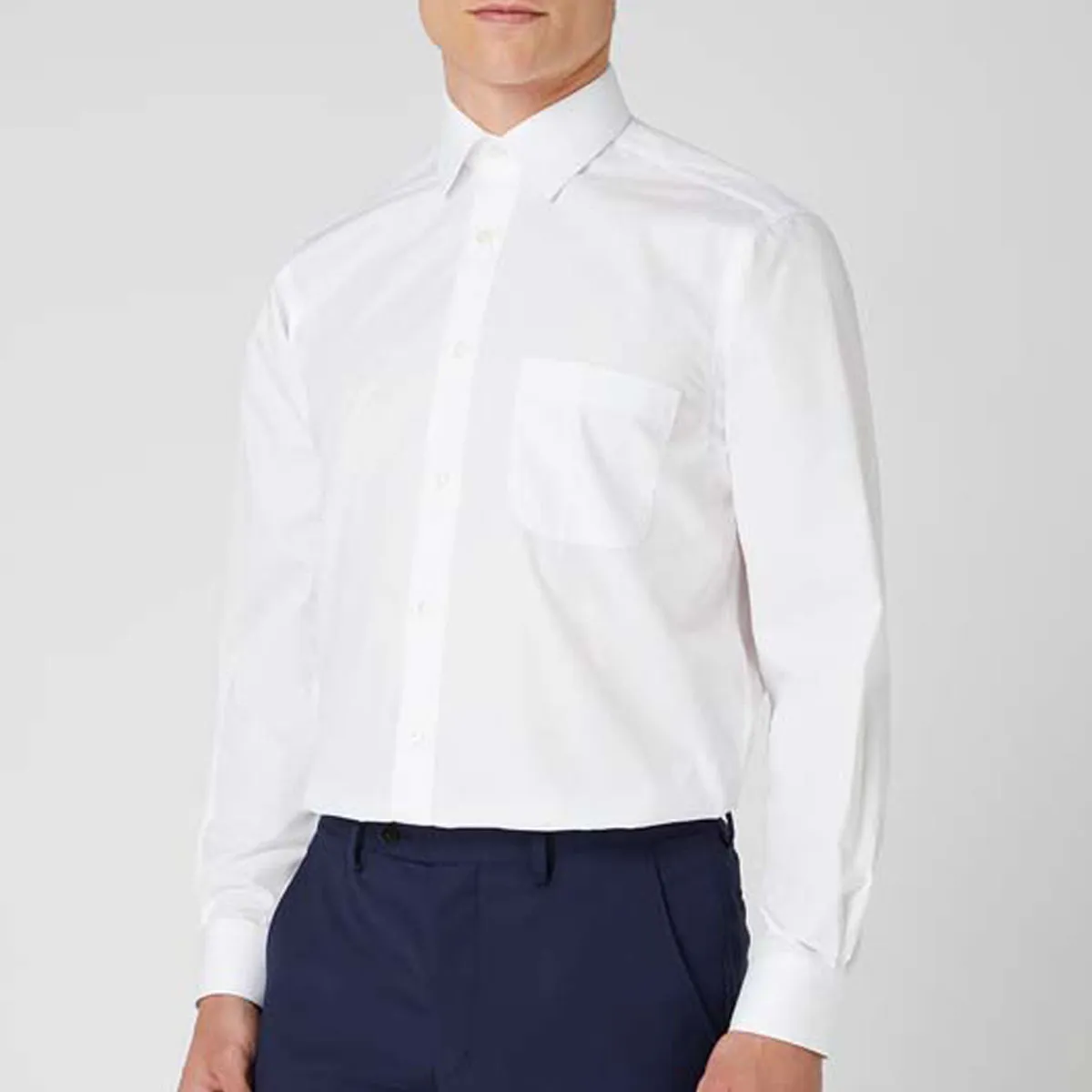 Remus Uomo London Relaxed Fit Shirt In White