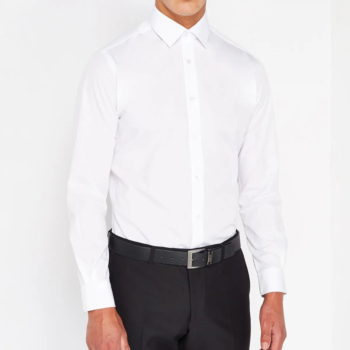 Remus Tapered Fit Formal Shirt In White