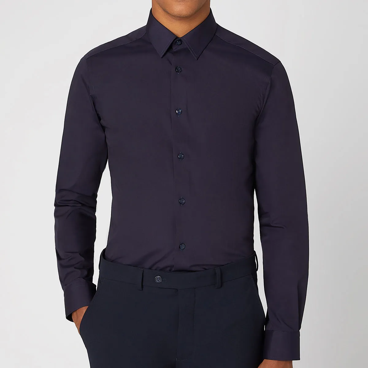 Remus Uomo Ashton Slim Fit Shirt Navy