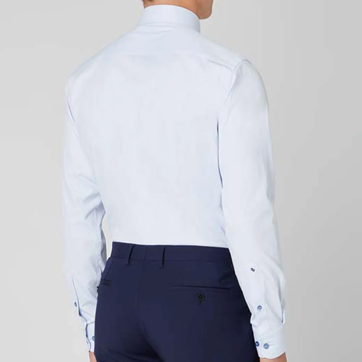 Remus Uomo Frank Tapered Shirt In Blue