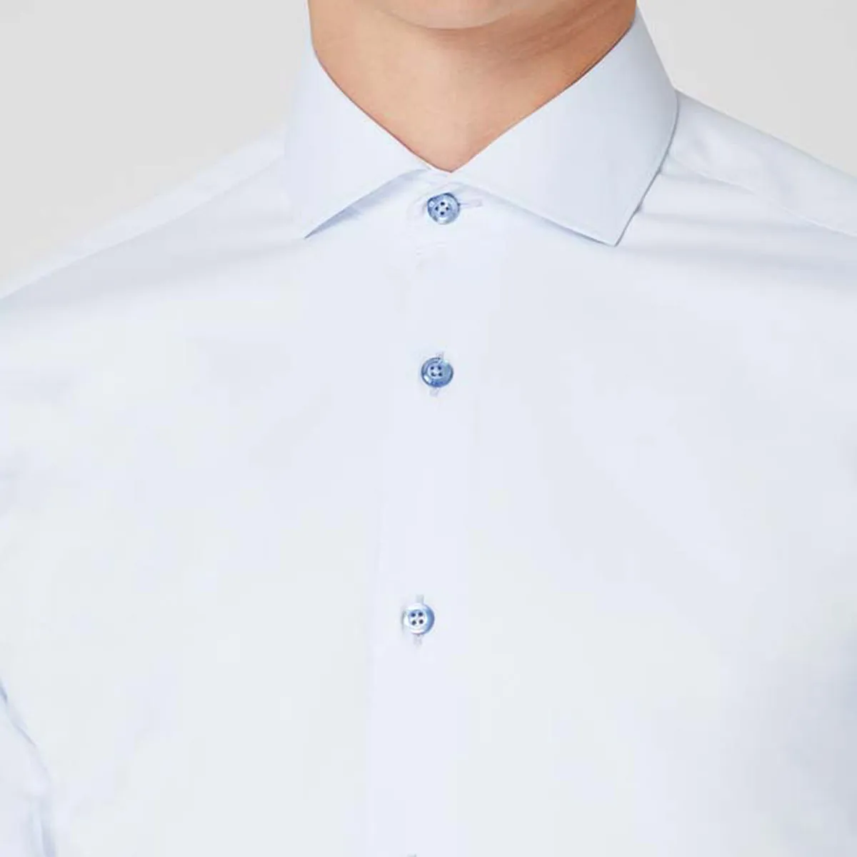 Remus Uomo Frank Tapered Shirt In Blue