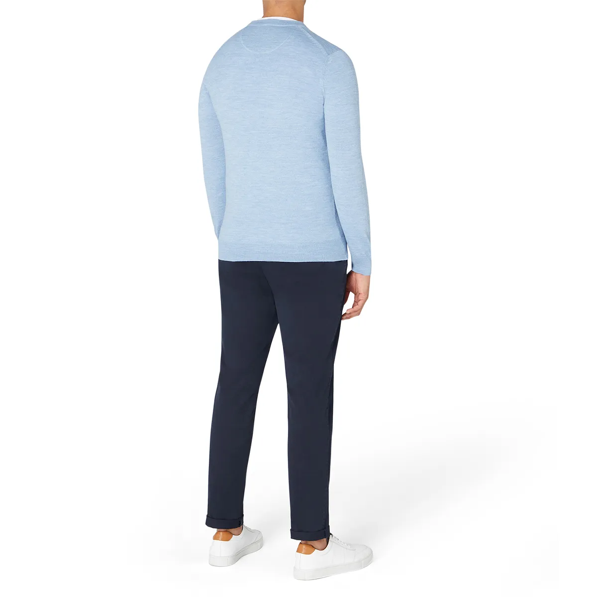Remus Uomo LS Crew Nk Sweater Lt Blue