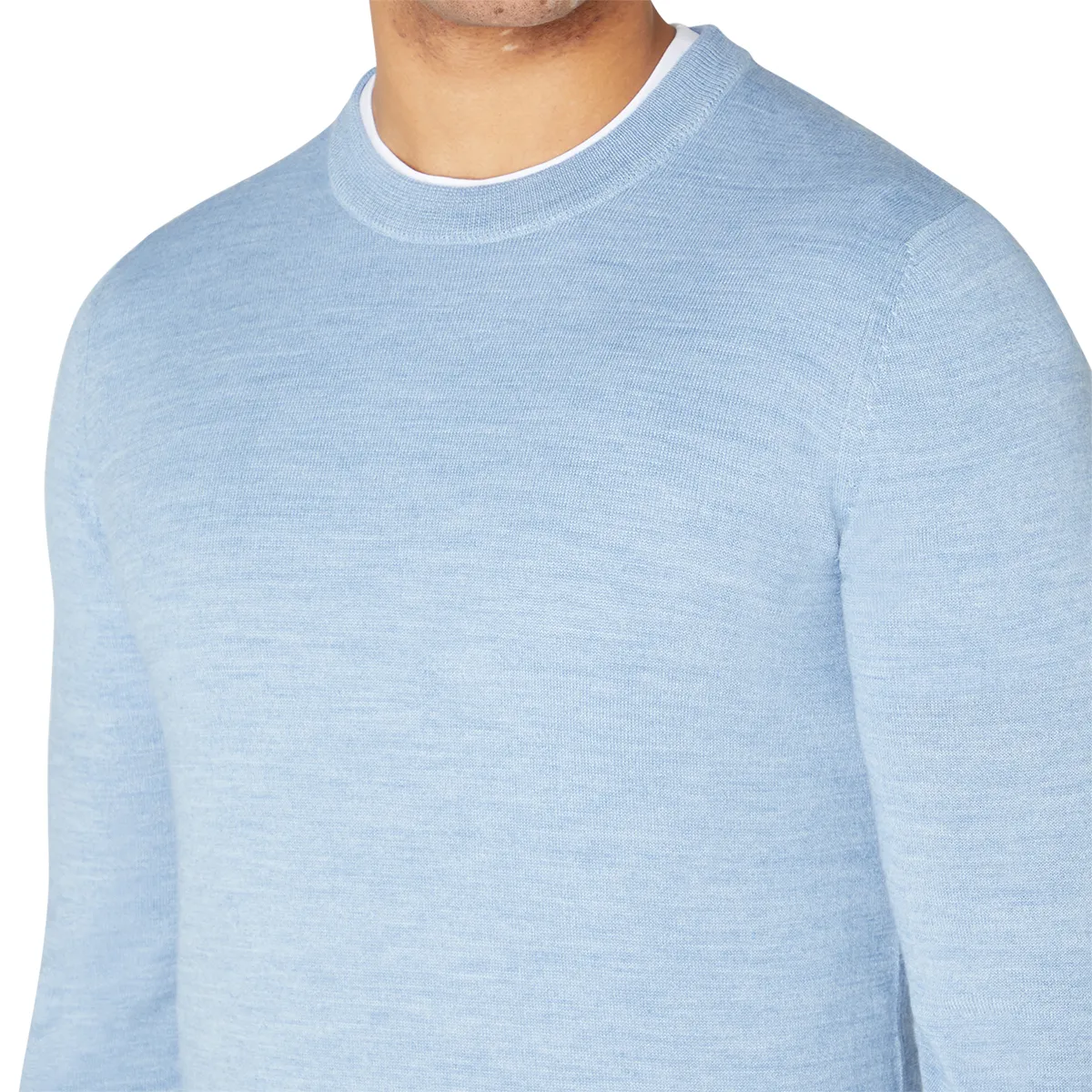 Remus Uomo LS Crew Nk Sweater Lt Blue