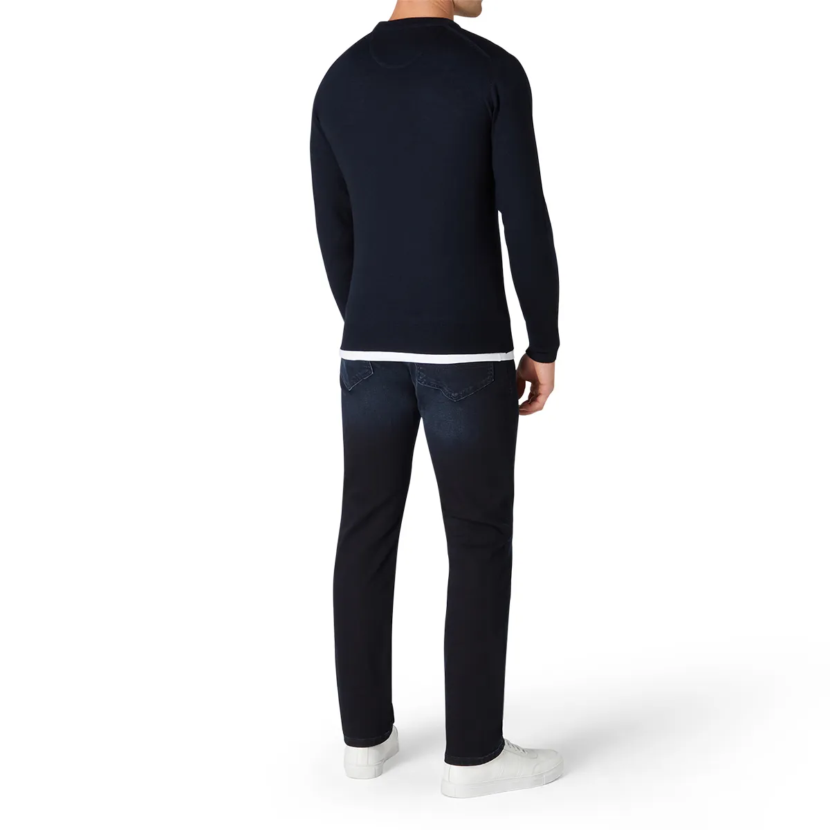 Remus Uomo LS Crew Nk Sweater Navy