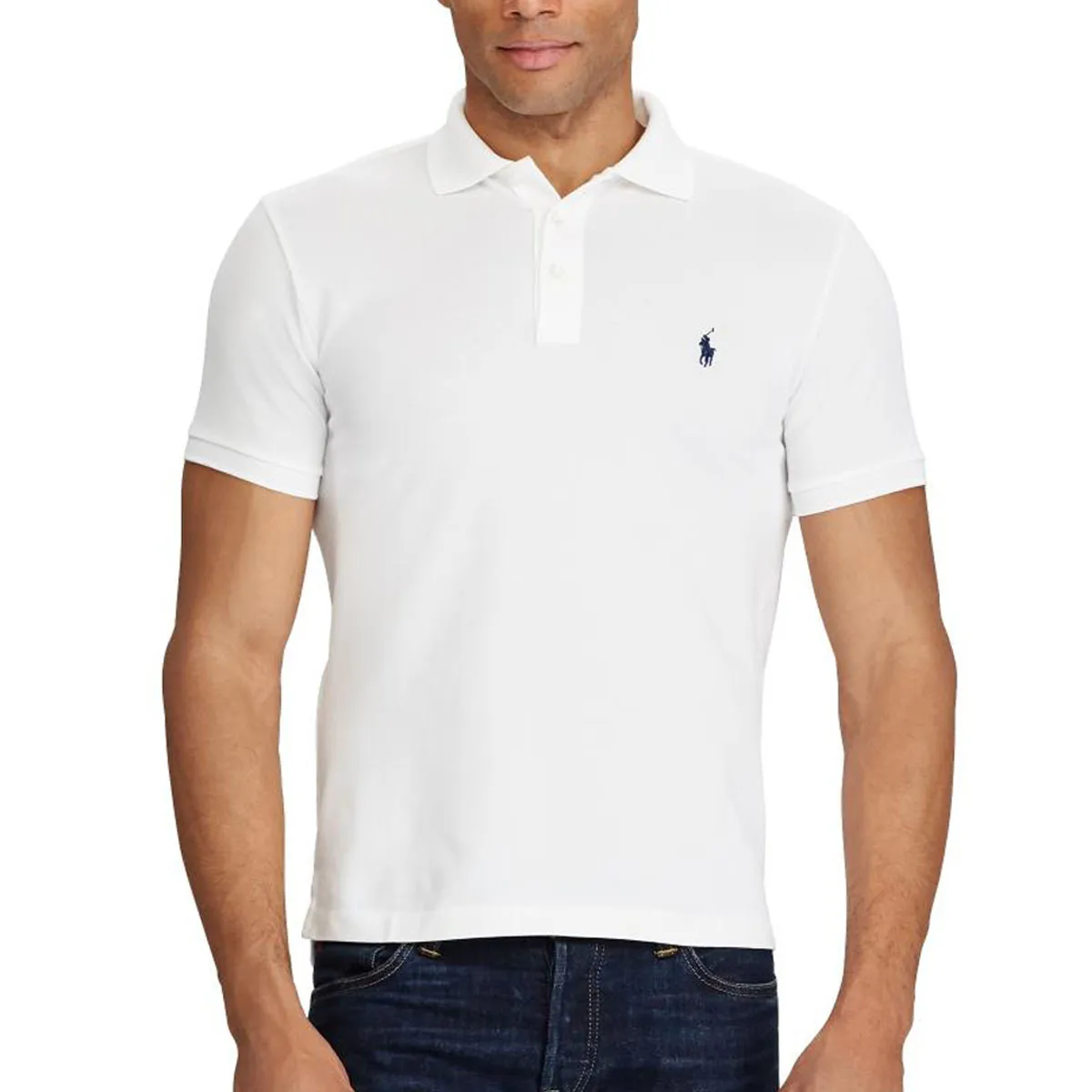 Ralph Lauren Slim Fit Polo White