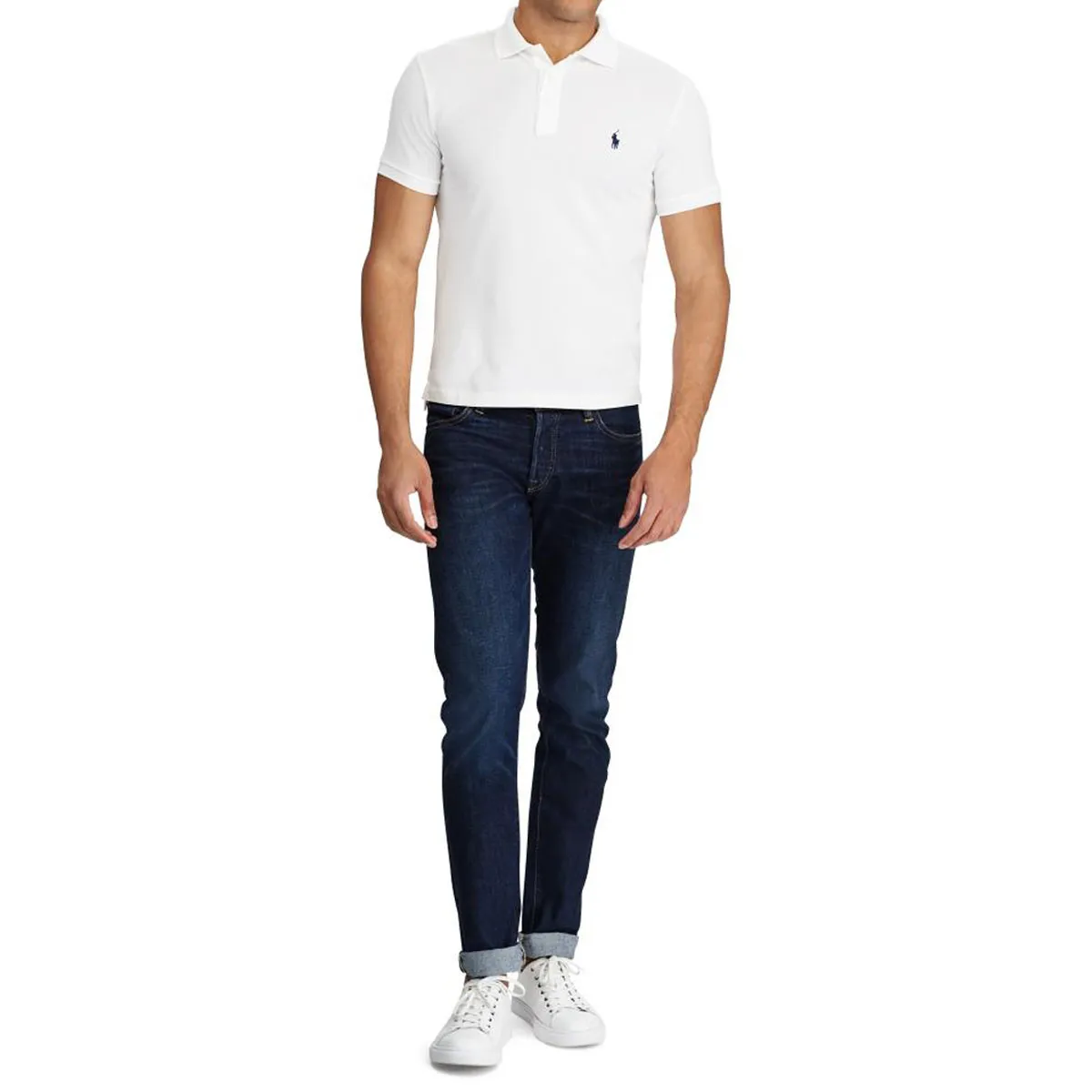 Ralph Lauren Slim Fit Polo White