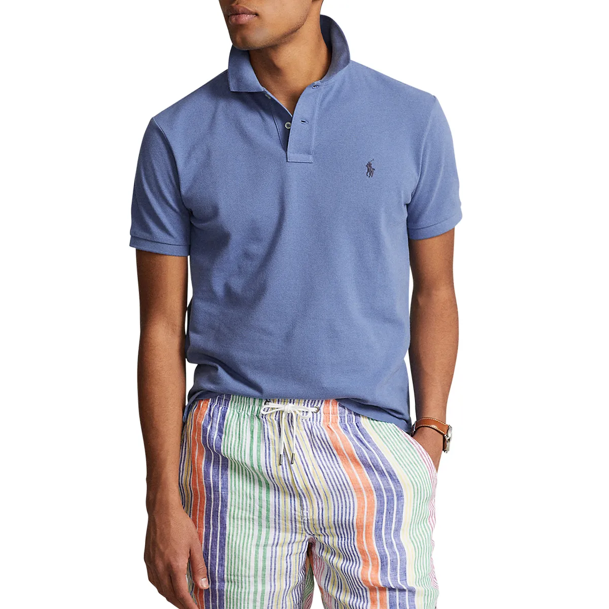 Ralph Lauren SS Mesh Polo Blue Navy