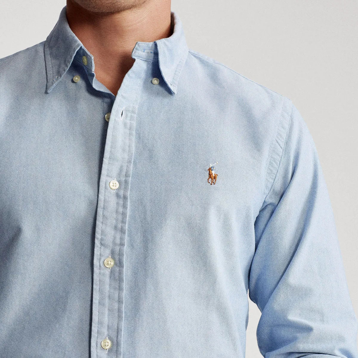 Ralph Lauren Custom Fit LS Sport Shirt Blue