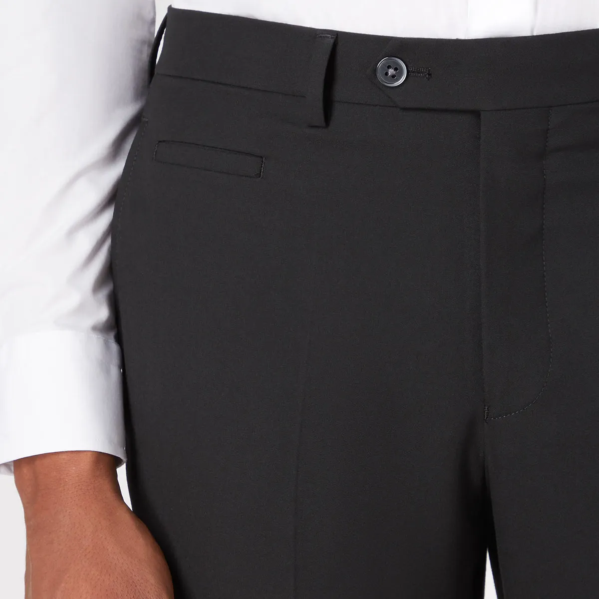 Remus Uomo Mix To Fit Trouser Black